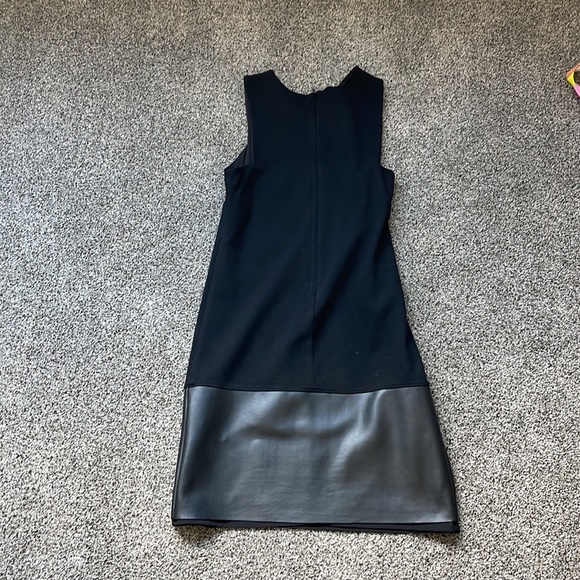 Black with leather bottom RED by Saks Fifth Avenue Dress! - Picture 2 of 3